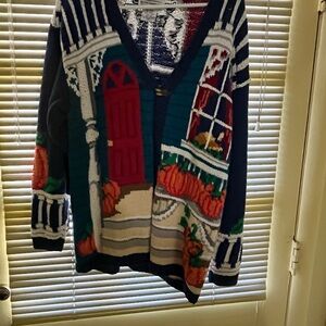 Alexandra Bartlett Navy and Cream Knit Top